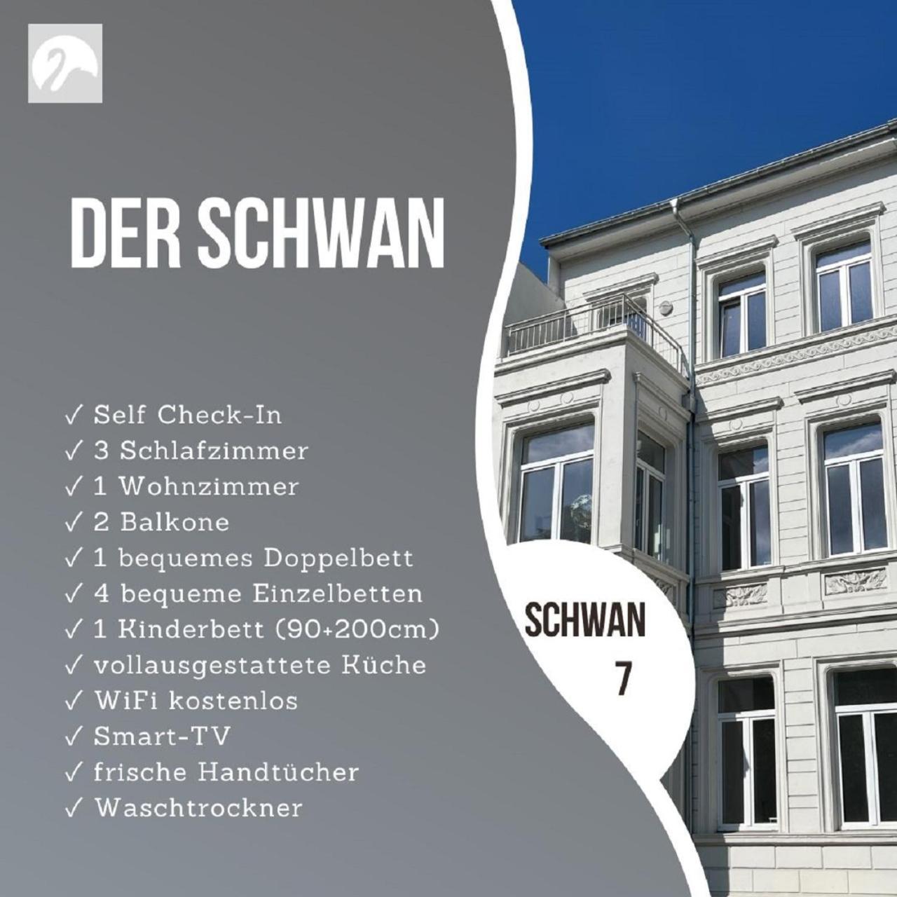 Der Schwan 7 - 3 Schlafzimmer - 2 Balkone - Zentral - 100 Qm Duren Екстер'єр фото